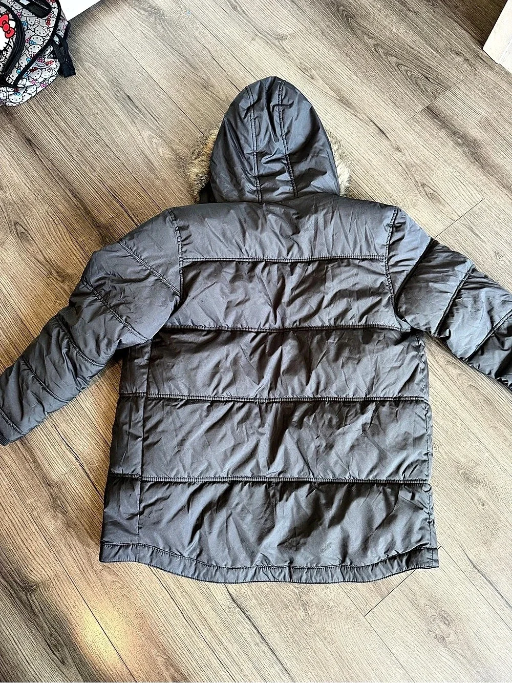 Old Navy Unisex Kids XL (14-16) Grey Puffer Jacket